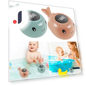 Floating Digital LED Bath Thermometer — Bath Time Fun, GYROBALL