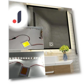 LED Backlit Bathroom Mirror with Touch Switch — Bathroom, Home Furnishing Department Mall