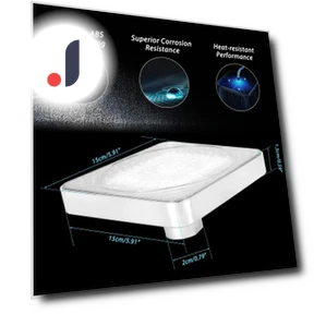 LED Shower Head with Temperature Sensor — Fixed, Homeware Essentials