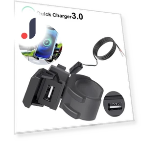 Multifunctional USB Type C Port Socket Phone Charging Motorcycle Battery Charger — Chargers, JOHO