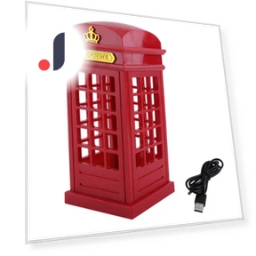 Retro Classic Telephone Booth Night Light — Creative Lighting Solutions, TOMTOP JMS