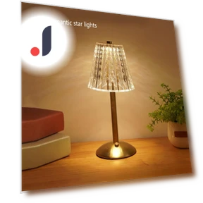 Retro Crystal Bedside Table Lamp — Desk & Table Lighting, JOHO - CarGear