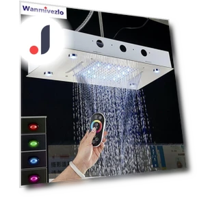 Shower Head with Matte Ceiling and LED Lighting — Fixed, JOHO