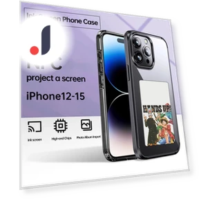 Smart Battery Case with E-ink NFC Screen — Battery Charger Cases, Super shoes Mall