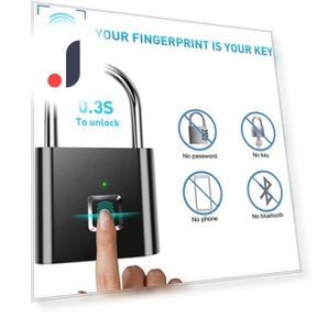 Smart Fingerprint Padlock — Padlocks & Hasps, JOHO