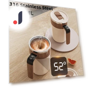 Smart Mixing Cup with LED Temperature Display — Beverage Warmers, DC-HOME Textile