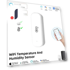 Smart Temperature and Humidity Sensor — Home Climate Control, Good Household Items