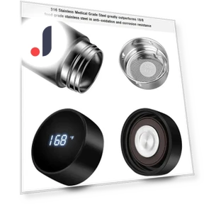 Smart Temperature Display Vacuum Insulated Cup — Beverage Warmers, Home Furnishing Department Mall