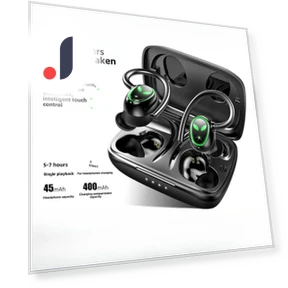 Sports Bluetooth Earbuds — In-Ear Headphones, QUEED