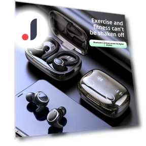 Sports Bluetooth Headset TWS with Hanging Earplug — Bluetooth Headsets, QUEED