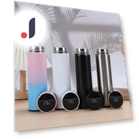 Stainless Steel LED Vacuum Thermos Cup — Travel Drinkware, Indoor Furniture