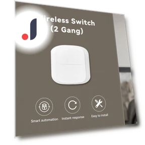 Wireless 2-Channel Scene Switch ZigBee Push Remoter Panel — Smart Home Hubs & Controllers, Home Of Auto Parts