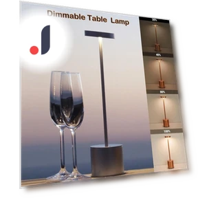 Wireless USB Type C Rechargeable 3-Color LED Desk Lamp — Desk & Table Lighting, JOHO - CarGear