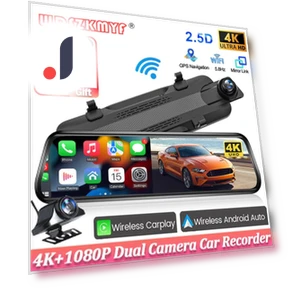 10-inch Wireless Carplay Android Auto Multimedia 4K Dash Cam — Installation Services, Auto Accessories Home