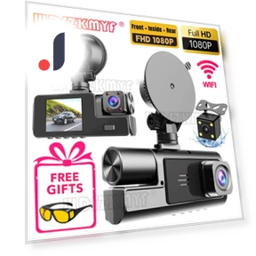 3-Channel Car Dash Cam — Dashboard Cameras, Auto Accessories Home