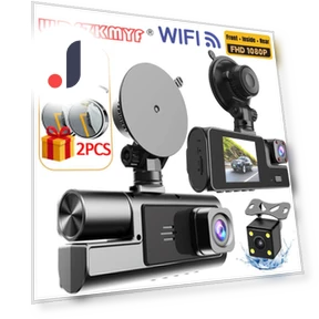 3-Channel Car Dash Cam — Dashboard Cameras, Auto Accessories Home