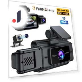 3-Channel Car Dash Camera — Dashboard Cameras, Auto Accessories Home