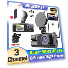 3-channel WIFI Dash Cam — Dashboard Cameras, Auto Accessories Home