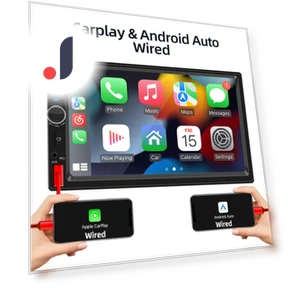 7" Carplay Android Auto 2 Din Touchscreen Car Stereo — Stereo Receivers, Auto Launcher