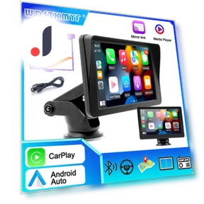 7-inch Portable Wireless Carplay Android Auto Multimedia Video Player — Stereo Receivers, Auto Accessories Home
