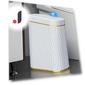 Automatic Touchless Bathroom Trash Can — Kitchen Cans, World Auto Parts