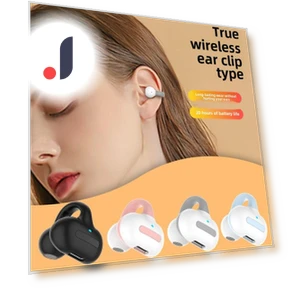 Bluetooth Headphones with Ear Clip — Headsets, QUEED