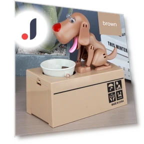 Cute Cartoon Dog Piggy Bank — Savings & Piggy Banks, Tooarts