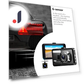 Full HD 1080P G-Sensor Dual Channel Car Dash Cam — Rearview Cameras for Cars, Auto Launcher