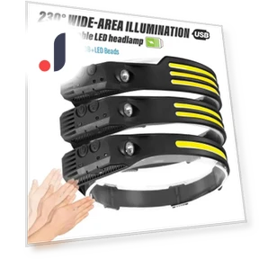 Inductive Headlamp COB LED — Flashlights, Auto Accessories Home