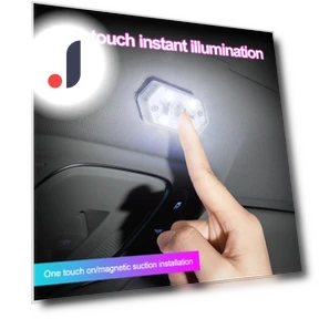 LED Car Mini Touch Light with USB Charging — Light Kit, Auto Launcher