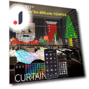 Smart LED Curtain Lights — String Lights, Auto Accessories Home