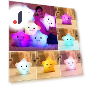 Soft LED Star Pillow — Night Lights, Hercules