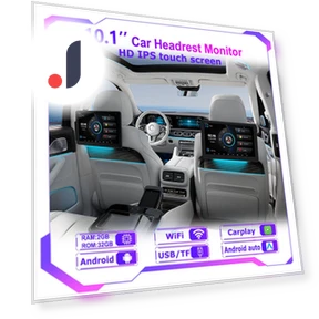 Ultra-Thin Touchscreen Car Headrest Monitor — Stereo Receivers, Auto Accessories Home
