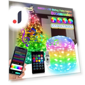 Waterproof Outdoor Smart LED String Lights — Garden Illumination, Auto Accessories Home