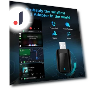 Wireless CarPlay 2-in-1 Android Auto Adapter — Stereo Receivers, Auto Launcher
