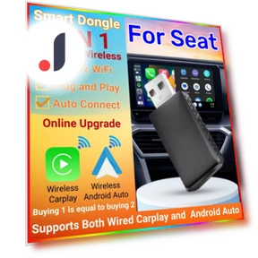 Wireless Carplay Android Auto Adapter 2-in-1 Mini Box — Car Essentials, Auto Accessories Home