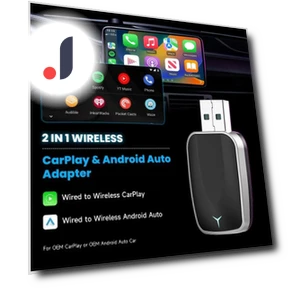 Wireless CarPlay Android Auto Adapter — Stereo Receivers, Auto Launcher