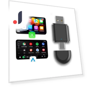 Wireless CarPlay Android Auto Adapter — Stereo Receivers, Auto Launcher