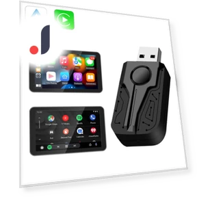 Wireless CarPlay Android Auto Adapter — Stereo Receivers, Auto Launcher