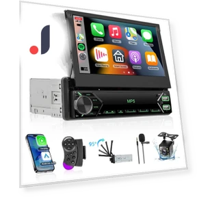 1DIN Car Audio System with Touch Screen — Stereo Receivers, Kayomart