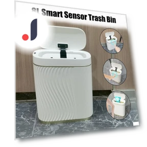 Automatic Opening Lid Toilet Trash Can — Kitchen Cans, JOHO - CarGear