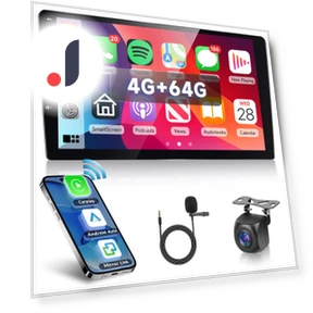 Car Audio GPS Navigation Bluetooth Wireless Carplay Android Auto — Stereo Receivers, Kayomart