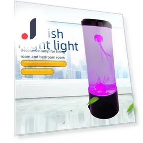 Colorful LED Jellyfish Lamp — Lava Lamps, AI Supermarket