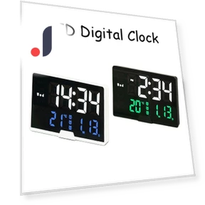 Digital Alarm Clock with LED Display — Alarm, Home Furnishing Department Mall