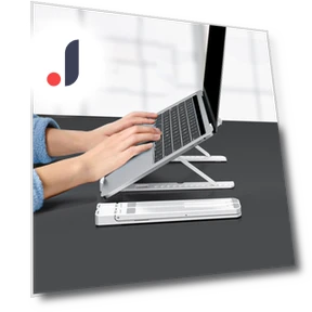 Ergonomic laptop stand with silent cooling fan — Cooling Pads & Fans, Hobbies mall