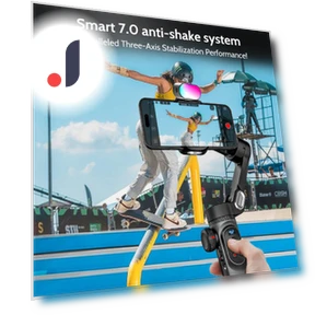 Handheld Stabilizer with RGB Fill Light — Steady Shots, Aochuan