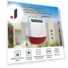 High Decibel Outdoor Solar Wireless Siren Speaker — Safety Alarms & Signals, HIMO Group