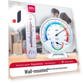 High Precision Wall-Mounted Electronic Thermometer and Hygrometer — Home Climate Control, AI Supermarket