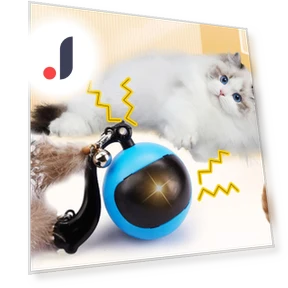 Interactive Cat Ball with Feather Tails and Sound — Cat Playthings, World Auto Parts