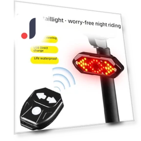 LED Rear Bike Light with USB Charging — Bike Headlights, AI Supermarket